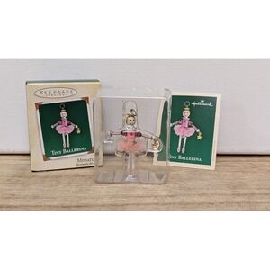 Hallmark Keepsake Tiny Ballerina Miniature Beaded Christmas Tree Ornament 2005